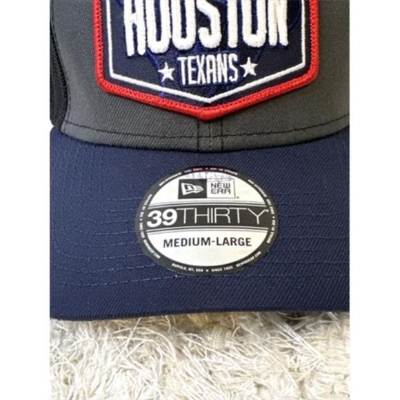 NFL Houston Texans New Era Hat 39Thirty Football Draft Fitted Trucker Hat M/L - Picture 5 of 10